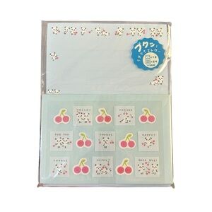 Vintage Y2K San-X Cherry Panda Letter Set Japanese Stationary Kawaii NWT